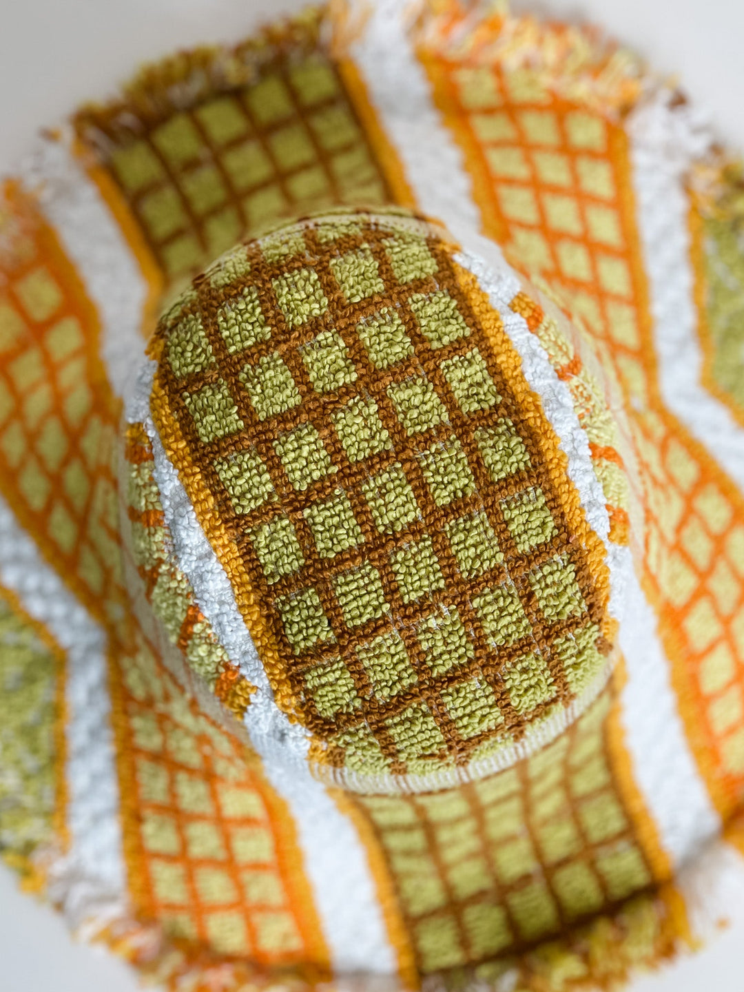 FRANKIE #157 SMALL, handmade by expert artisans from upcycled vintage towels, in Sydney.