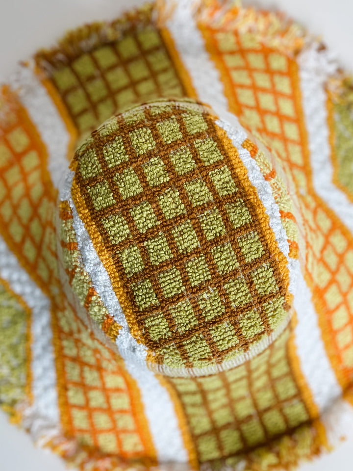 FRANKIE #157 SMALL, handmade by expert artisans from upcycled vintage towels, in Sydney.