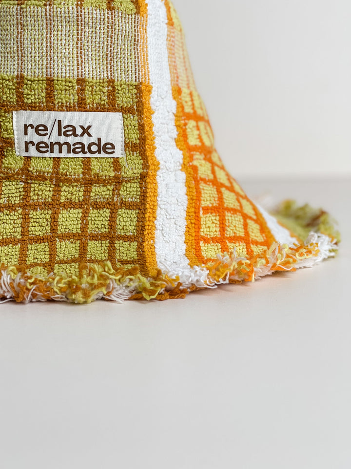 FRANKIE #157 SMALL, handmade by expert artisans from upcycled vintage towels, in Sydney.
