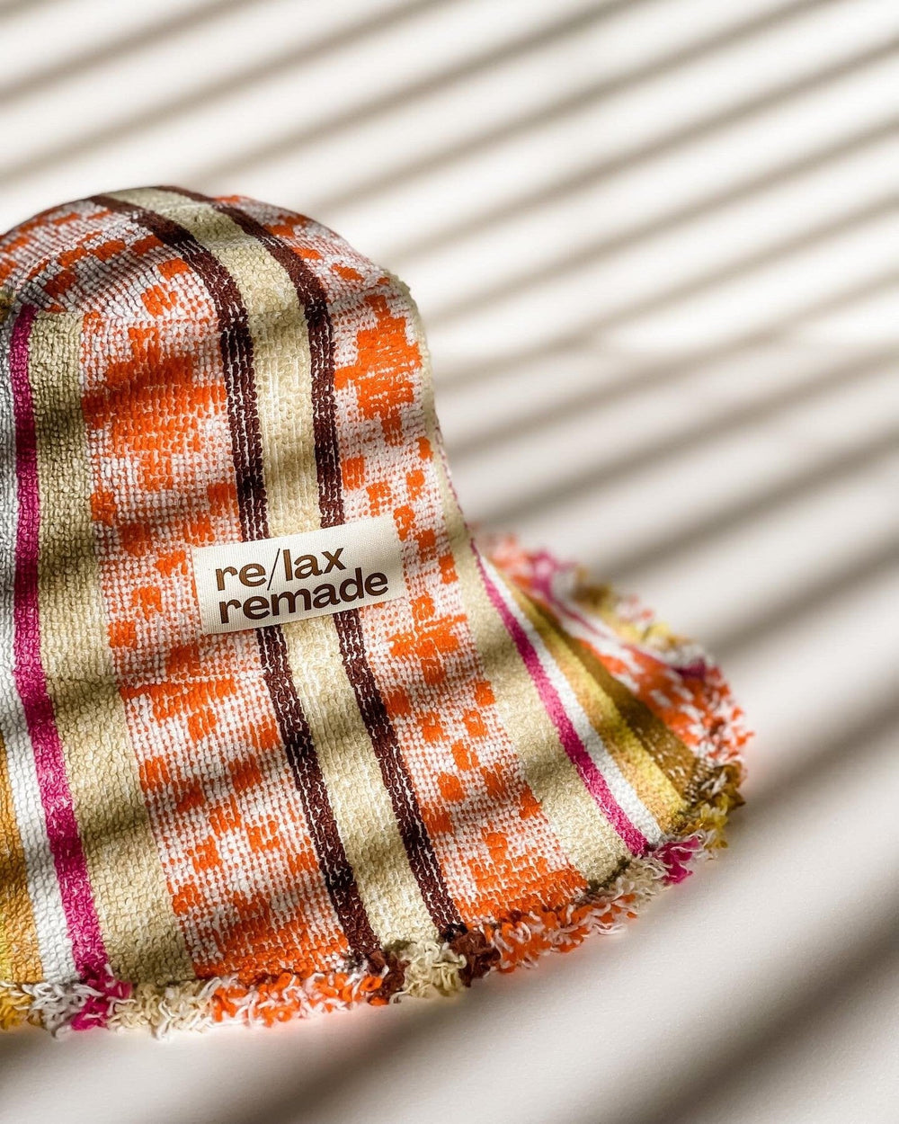 Frankie #68 Medium handmade by expert artisans from upcycled vintage towels, in Sydney.
