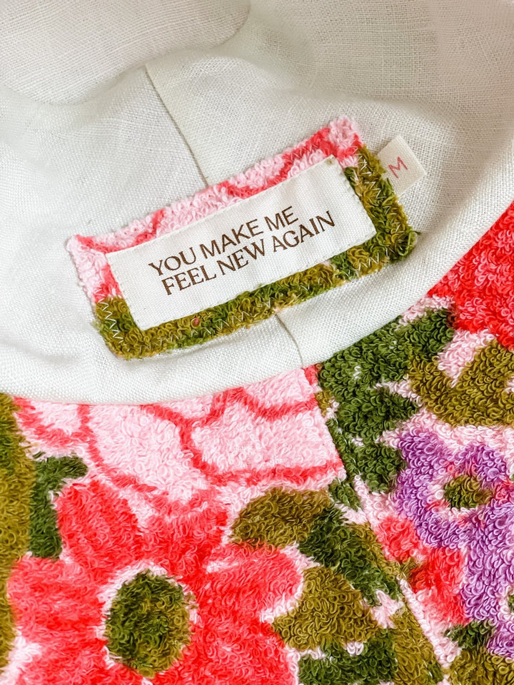 FREYA #12 MEDIUM handmade by expert artisans from upcycled vintage towels, in Sydney.