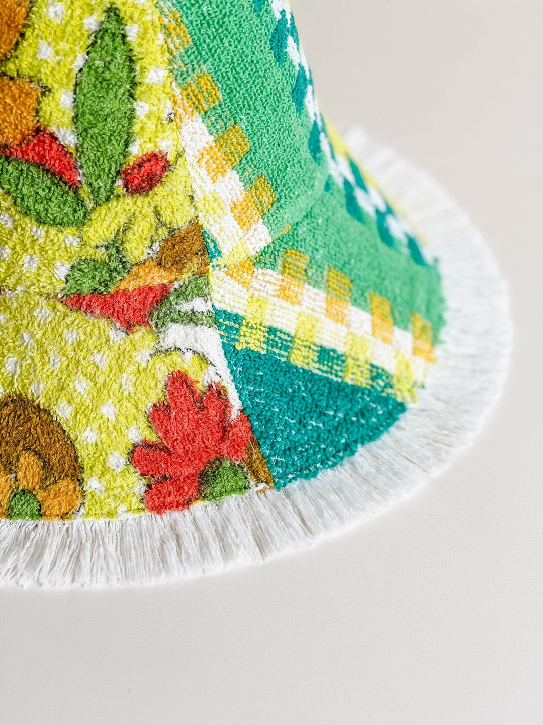 FREYA CROP #27 MEDIUM handmade by expert artisans from upcycled vintage towels, in Sydney.