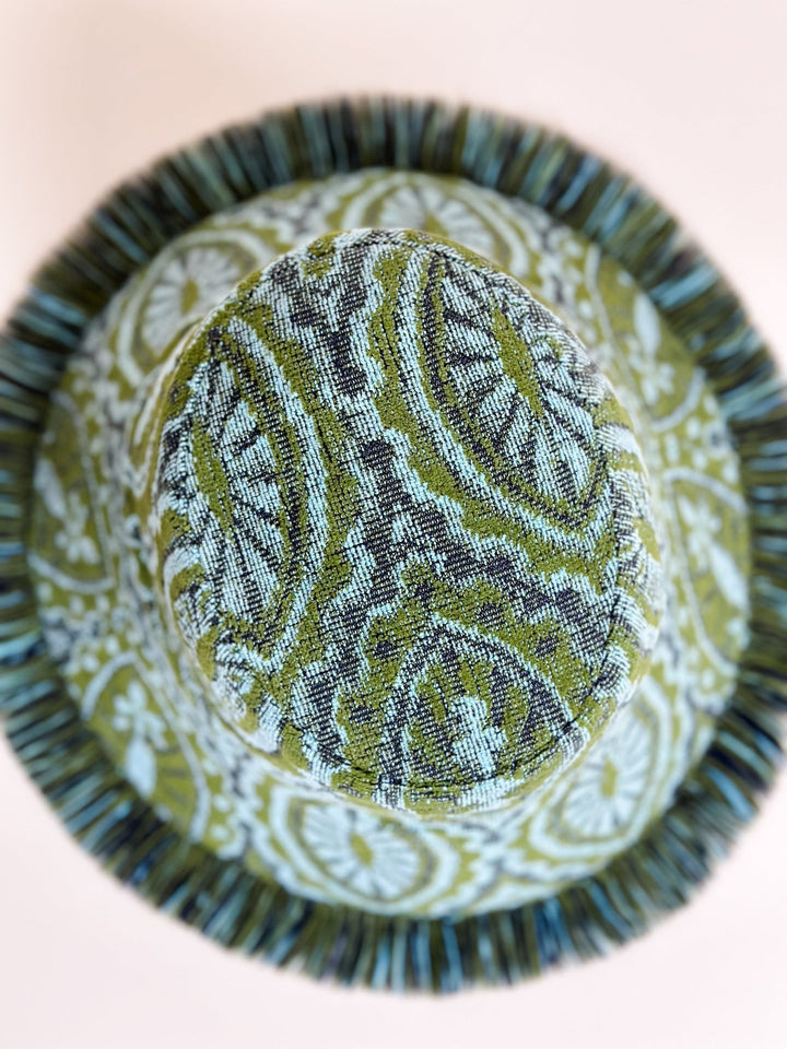 FREYA CROP #30 MEDIUM handmade by expert artisans from upcycled vintage towels, in Sydney.