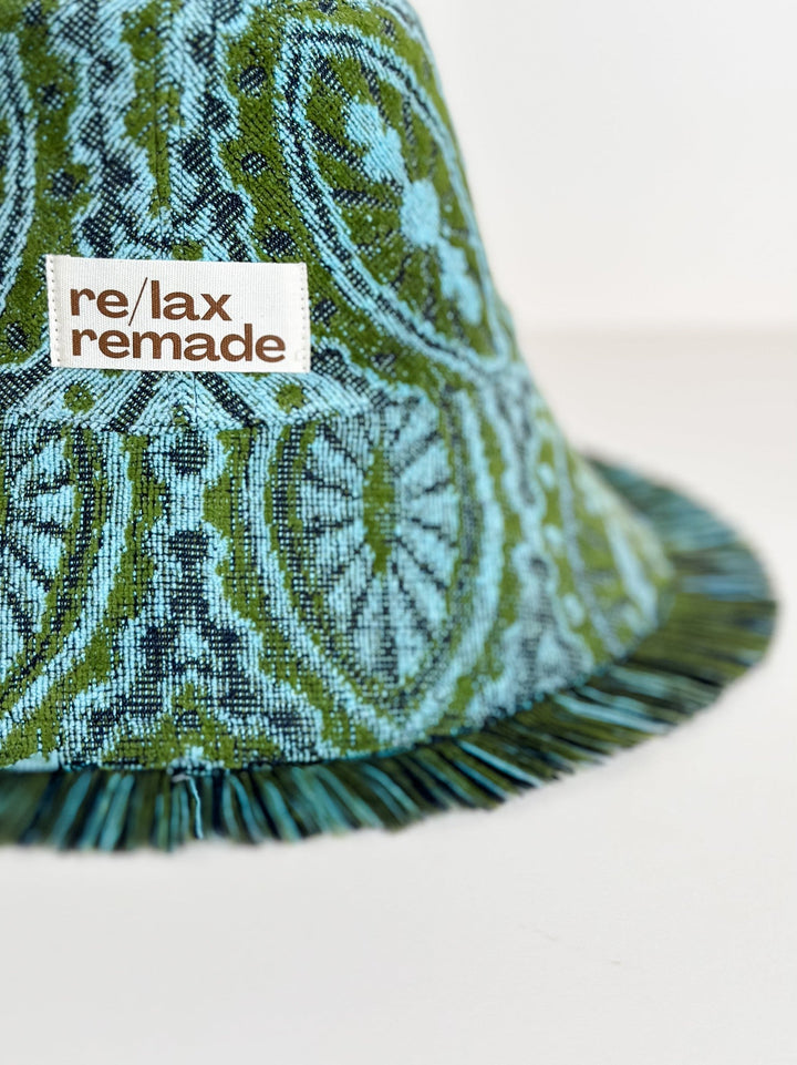FREYA CROP #30 MEDIUM handmade by expert artisans from upcycled vintage towels, in Sydney.
