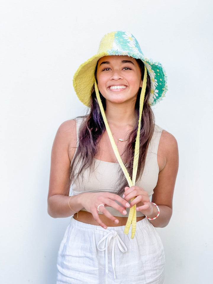 Joni #3 Large handmade by expert artisans from upcycled vintage towels, in Sydney.