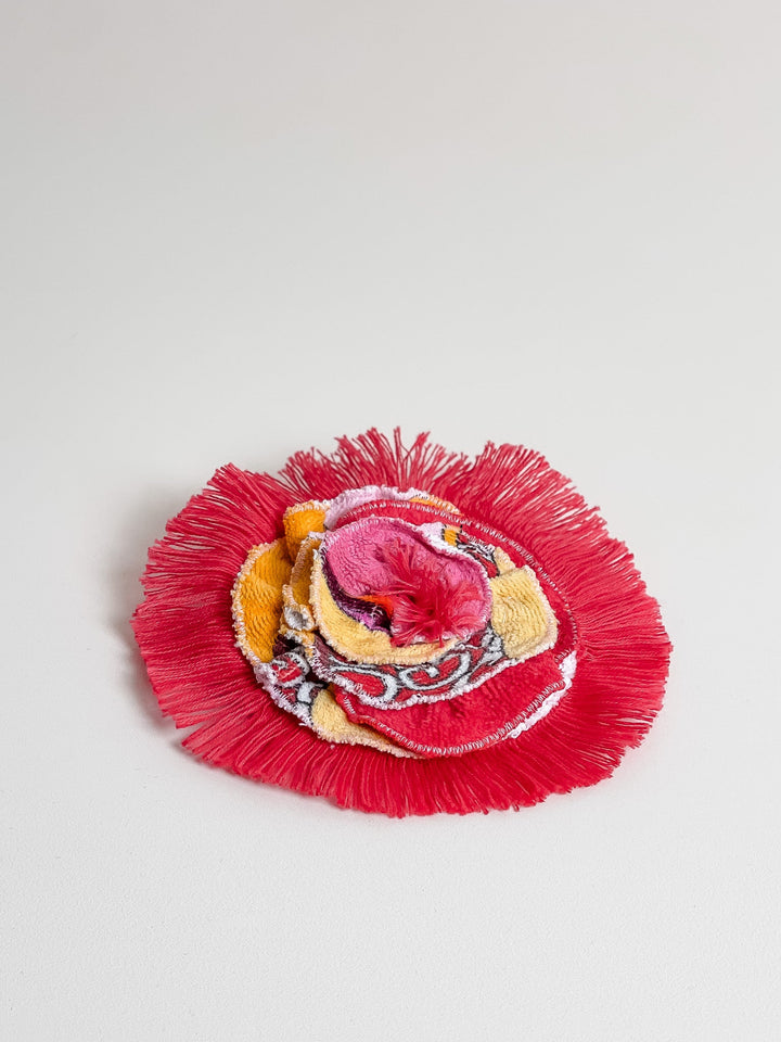 Re/lax Rosette #11 by Sophia handmade by expert artisans from upcycled vintage towels, in Sydney.