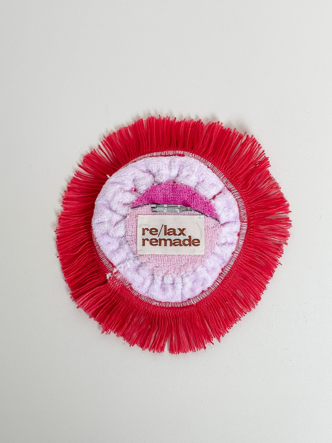 Re/lax Rosette #11 by Sophia handmade by expert artisans from upcycled vintage towels, in Sydney.