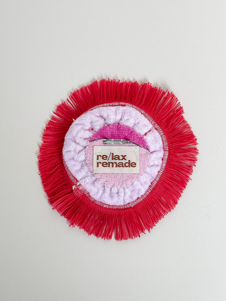 Re/lax Rosette #11 by Sophia handmade by expert artisans from upcycled vintage towels, in Sydney.