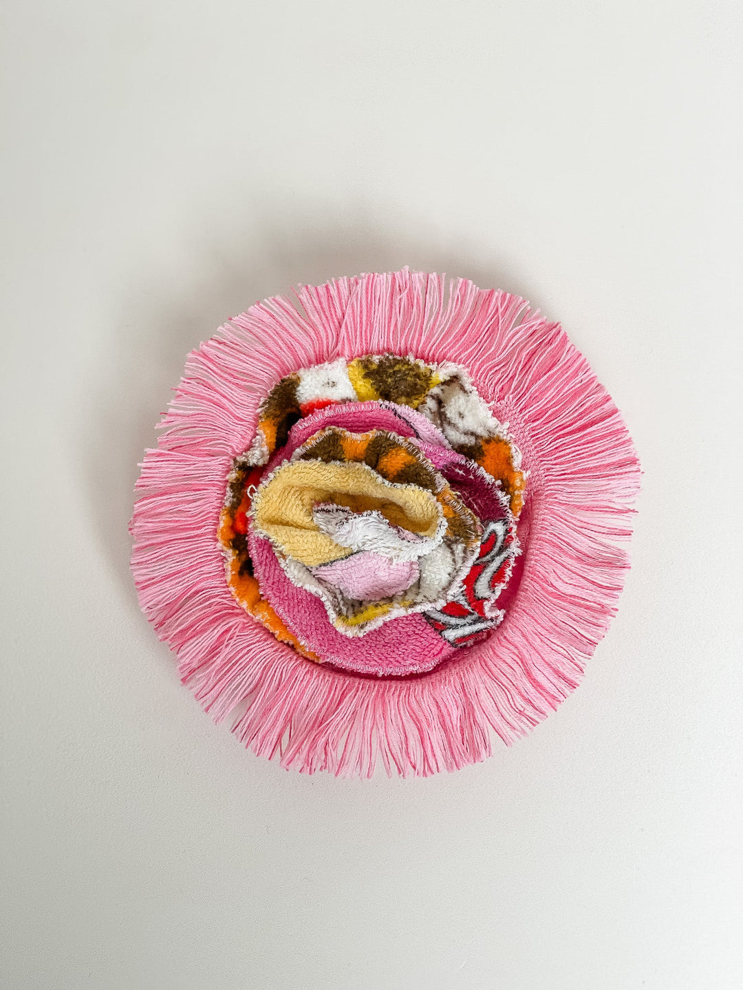 Re/lax Rosette #12 by Sophia handmade by expert artisans from upcycled vintage towels, in Sydney.