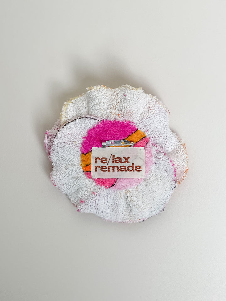 Re/lax Rosette #15 by Sophia handmade by expert artisans from upcycled vintage towels, in Sydney.