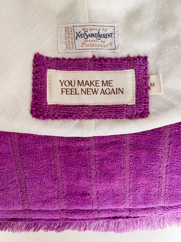 The LUXURY FREYA CROP #36 (DESIGNER - YSL) MEDIUM features within the 'Hygge' collection by Re/lax Remade.