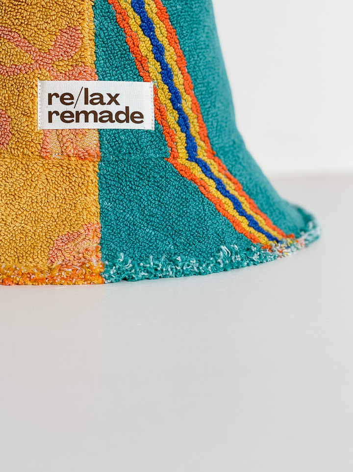 Re/lax Remade one-of-a-kind vintage towel hats, lovingly handmade in Australia from upcycled fabrics.
