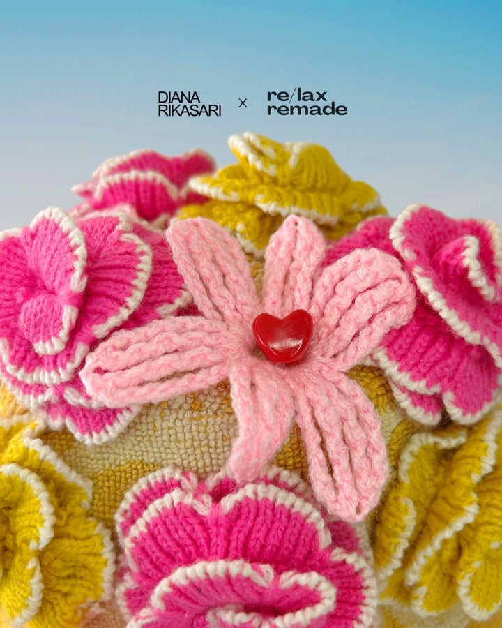 'Synchronised Swim' - Diana Rikasari x Re/lax Remade handmade by expert artisans from upcycled vintage towels, in Sydney.
