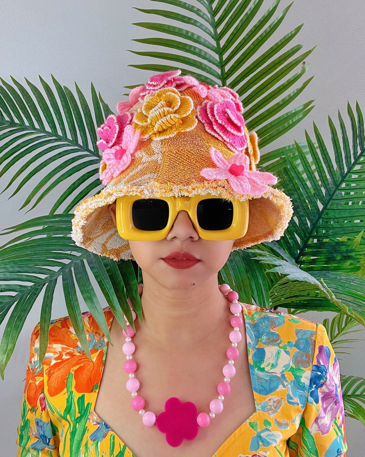 'Synchronised Swim' - Diana Rikasari x Re/lax Remade handmade by expert artisans from upcycled vintage towels, in Sydney.